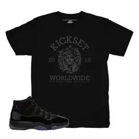 Jordan 11 Cap and Gown Worldwide Medusa Shirt