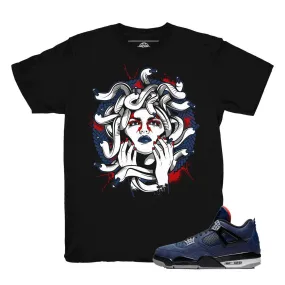 Jordan 4 Winter Loyal Blue Medusa Shirt