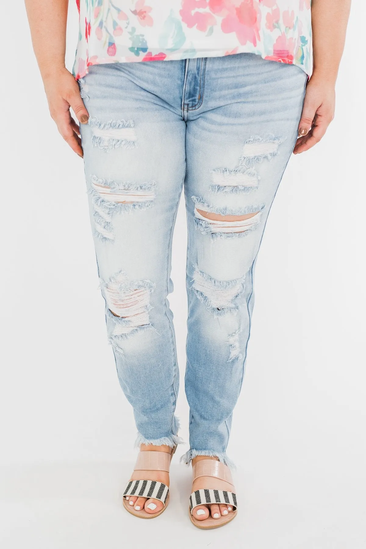 KanCan Distressed Skinny Jeans- Georgia Wash