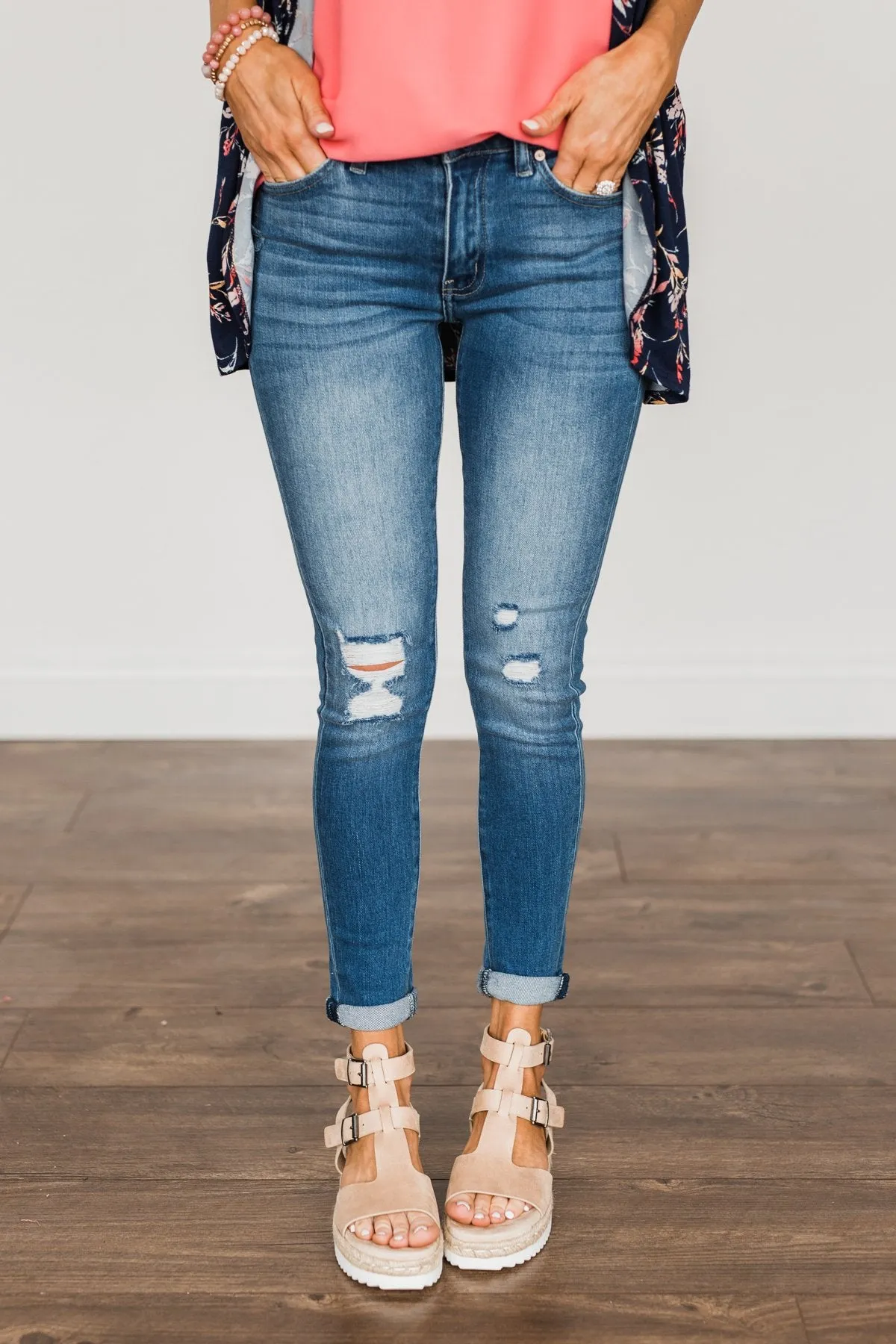 KanCan Skinny Jeans- Medium Kendall Wash