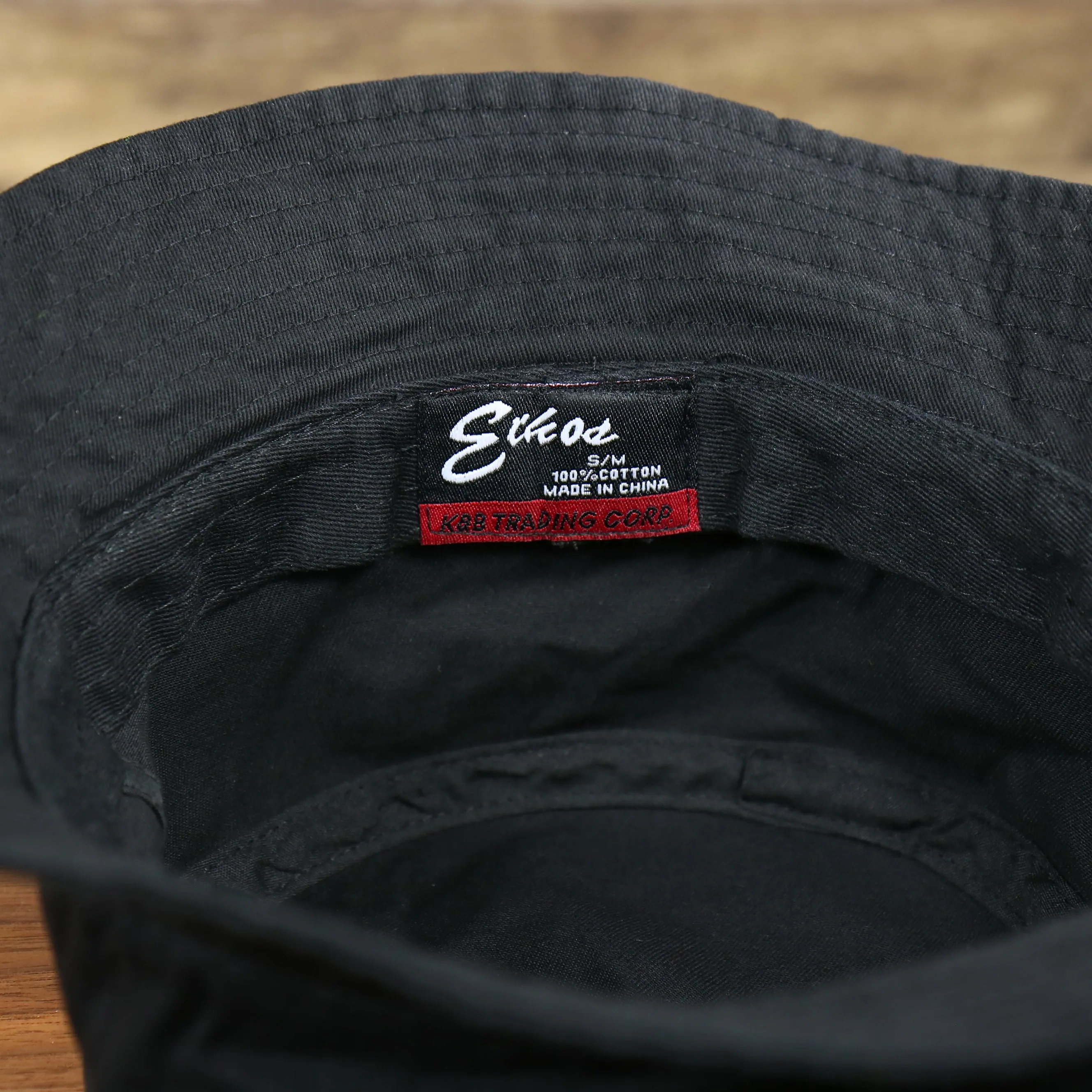 KB ETHOS | BUCKET HAT | SOLID COLOR BUCKET HAT |  BLACK SMALL / MEDIUM