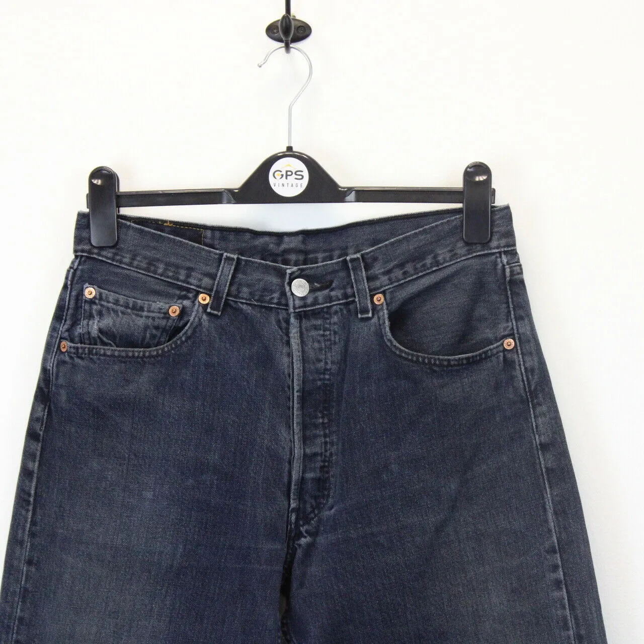 LEVIS 501 Jeans Black Charcoal | W32 L34