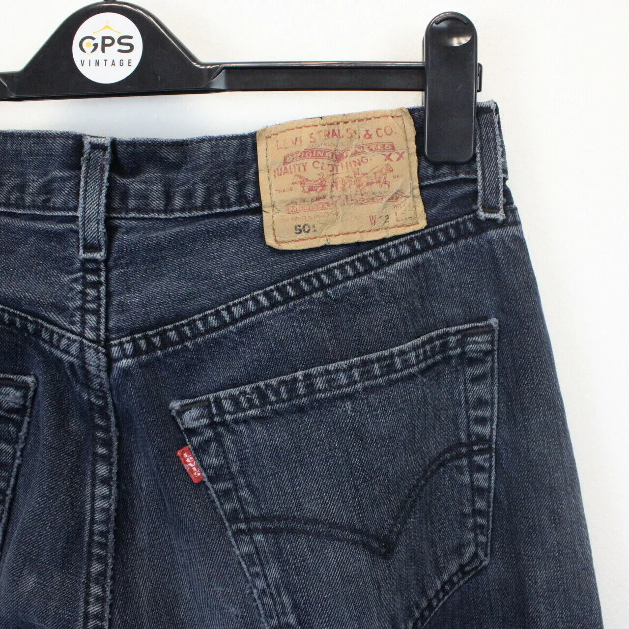 LEVIS 501 Jeans Black Charcoal | W32 L34