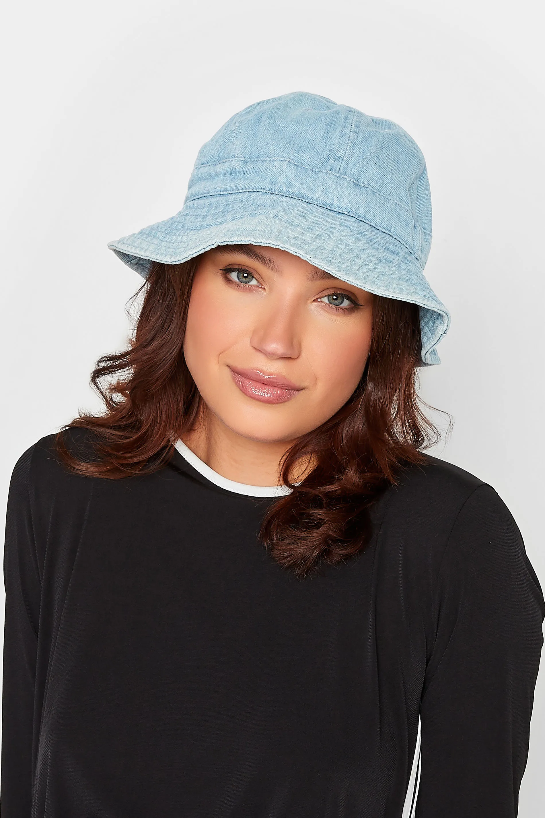 Light Blue Denim Look Bucket Hat