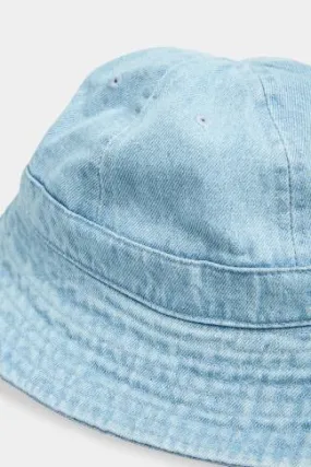 Light Blue Denim Look Bucket Hat