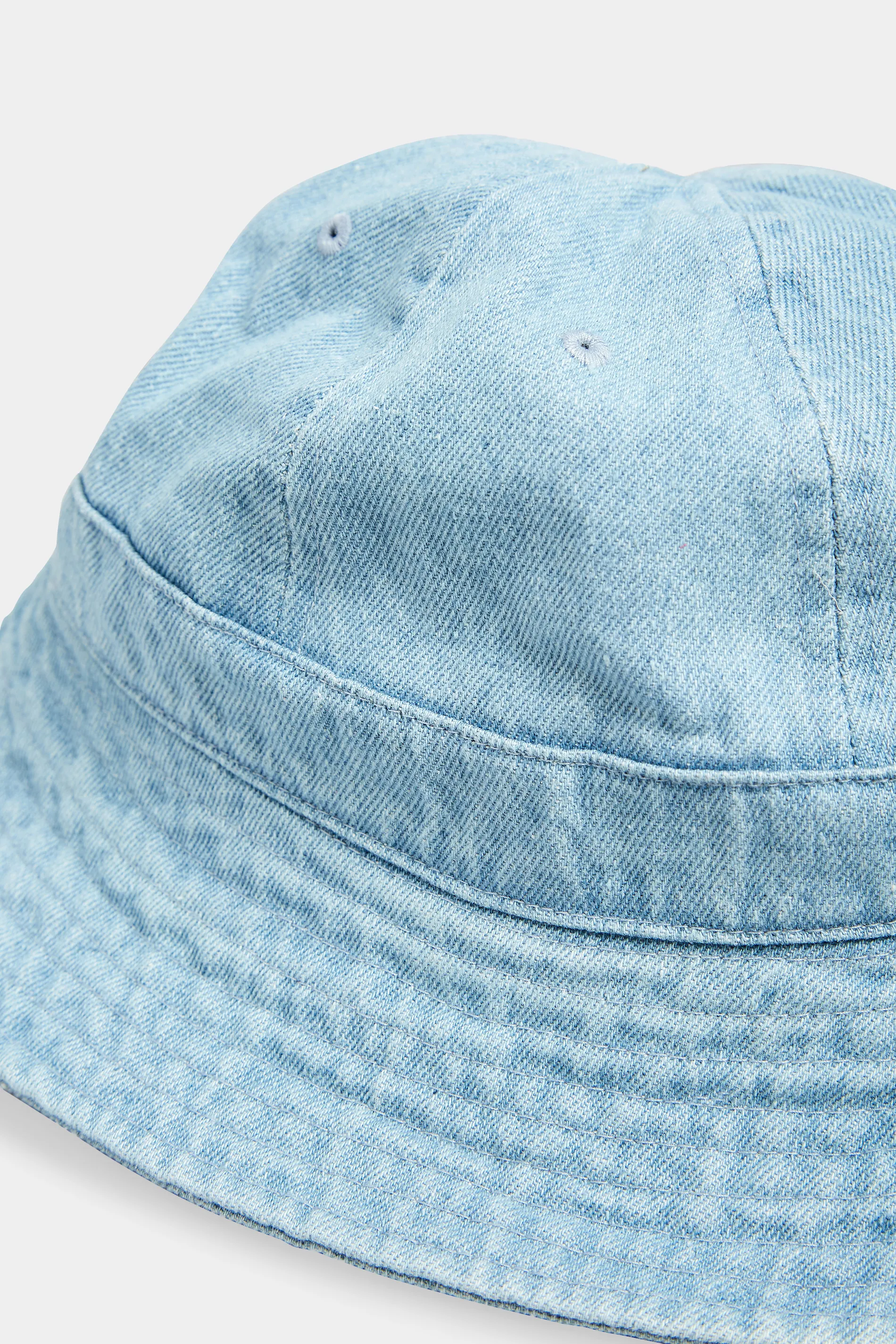 Light Blue Denim Look Bucket Hat