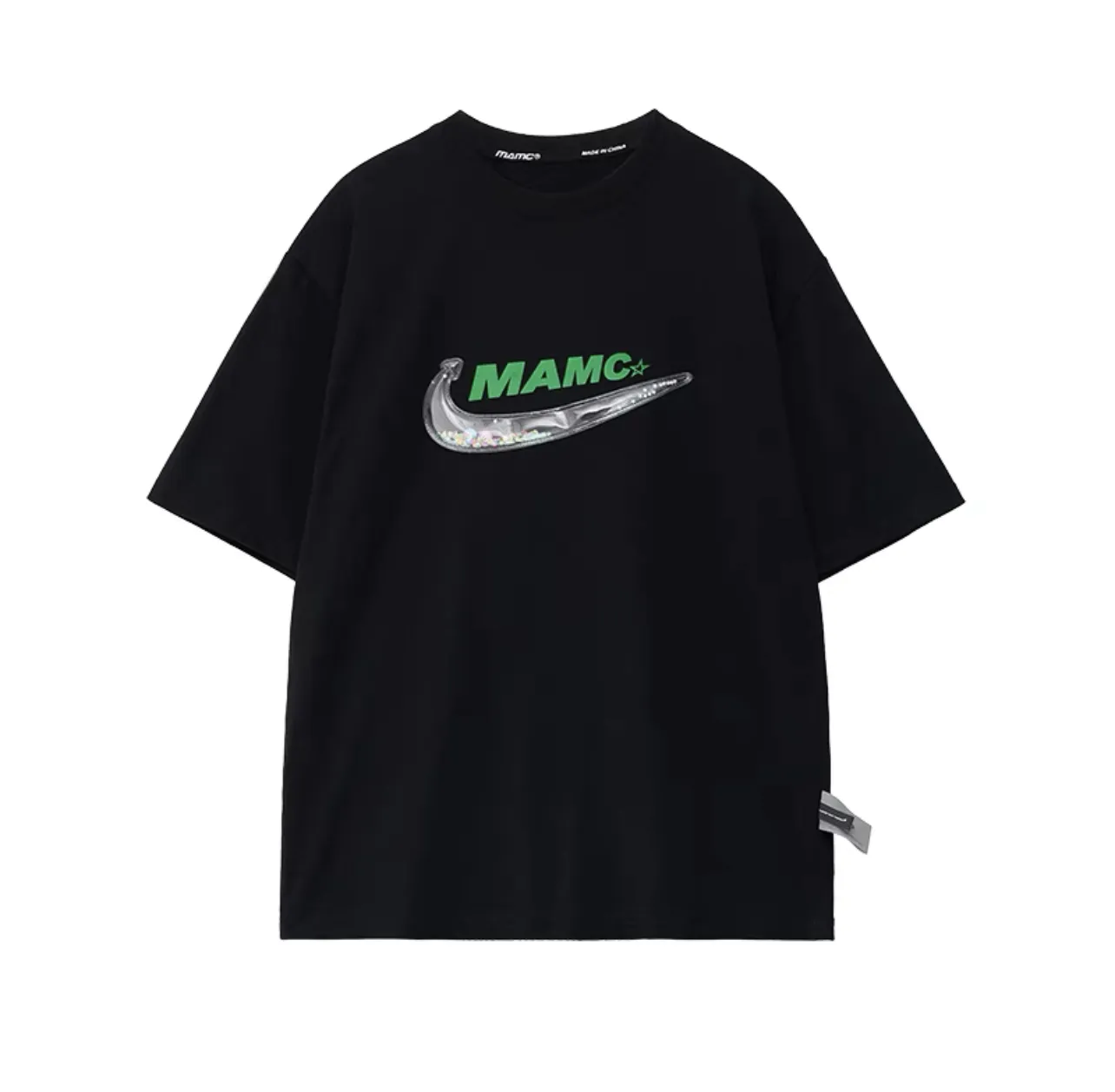 MAMC  |Unisex Street Style Plain Short Sleeves Logo T-Shirts