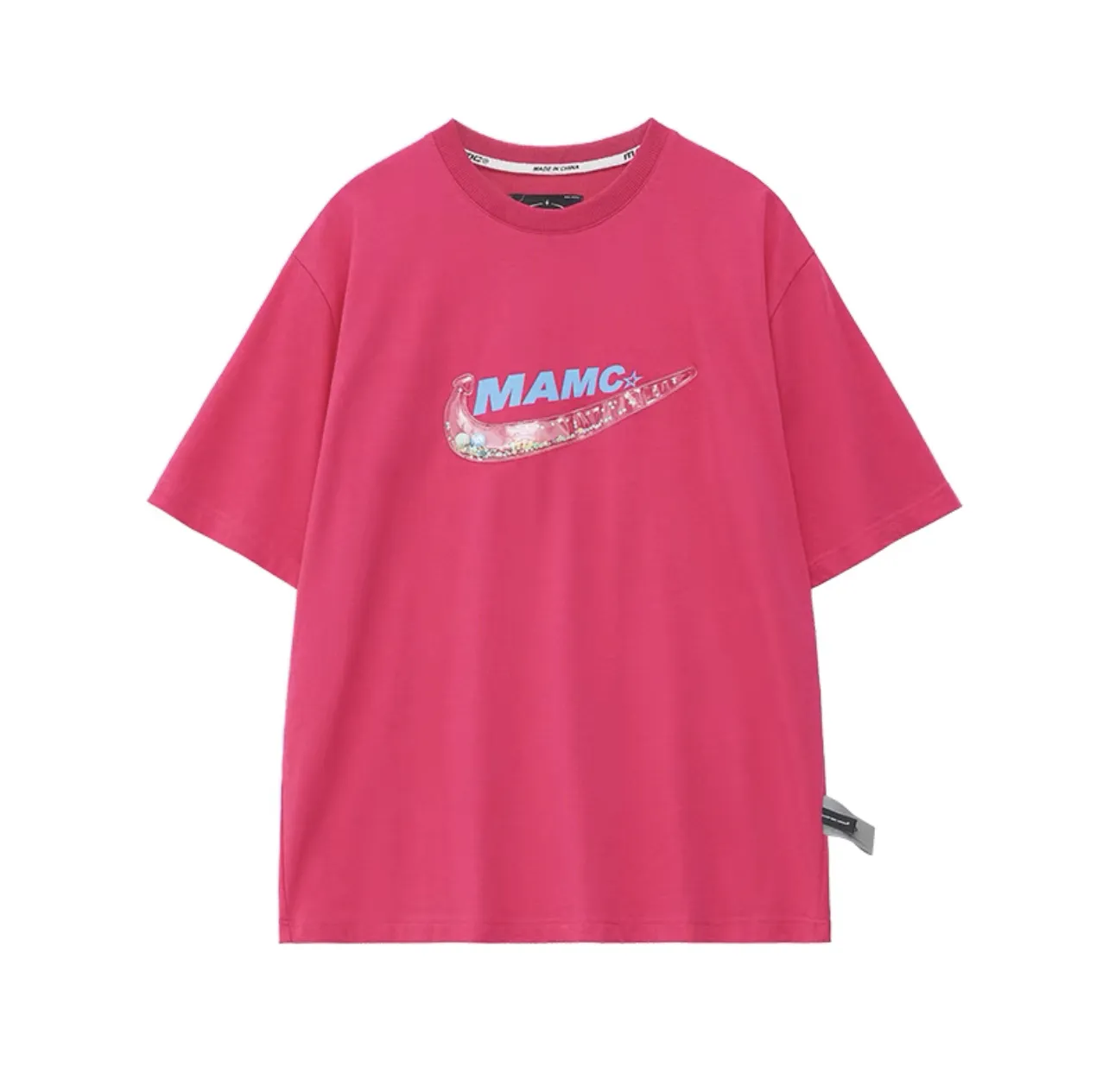 MAMC  |Unisex Street Style Plain Short Sleeves Logo T-Shirts