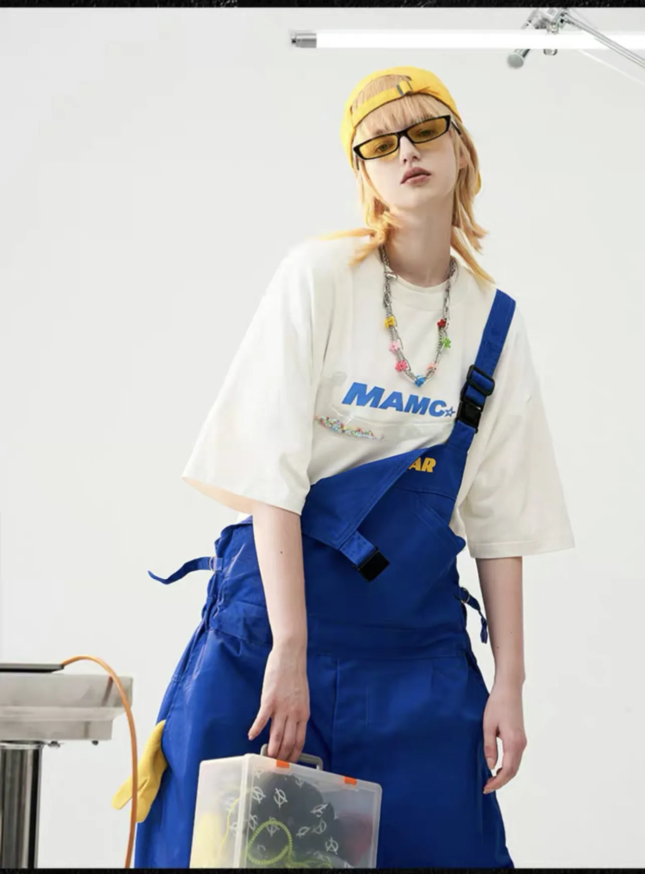 MAMC  |Unisex Street Style Plain Short Sleeves Logo T-Shirts