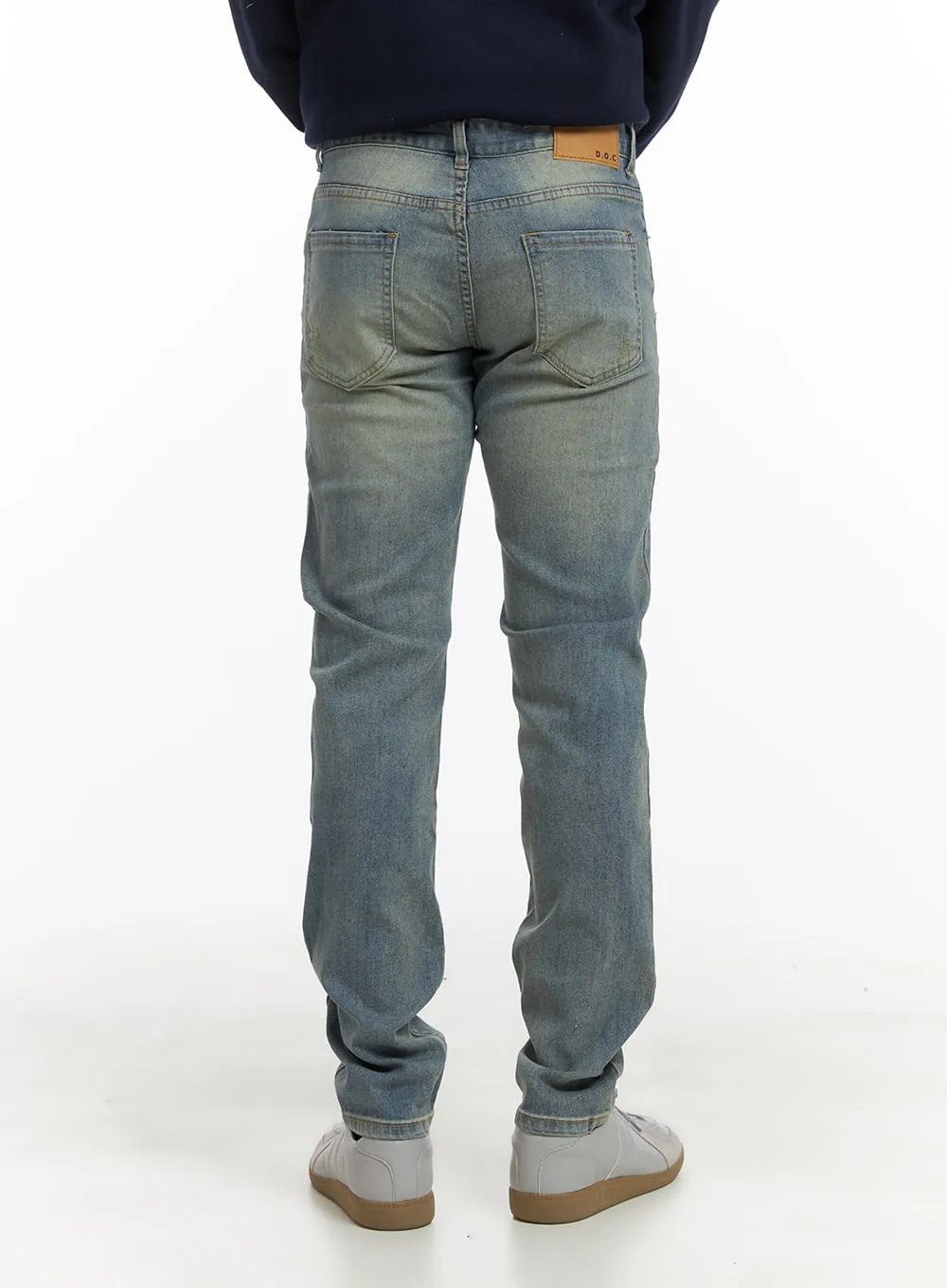 Men's Ripped Straight Jeans IA402