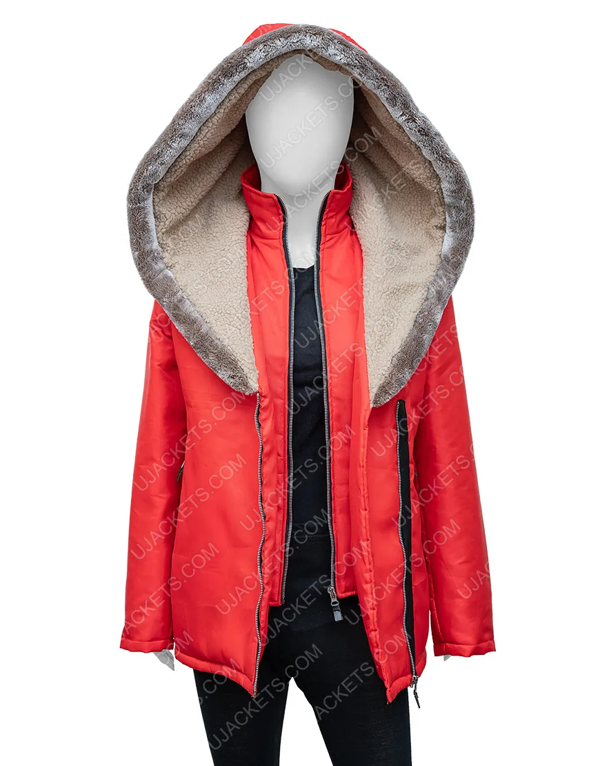 Midnight At The Magnolia Maggie Quinn Red Coat | Ujackets.com