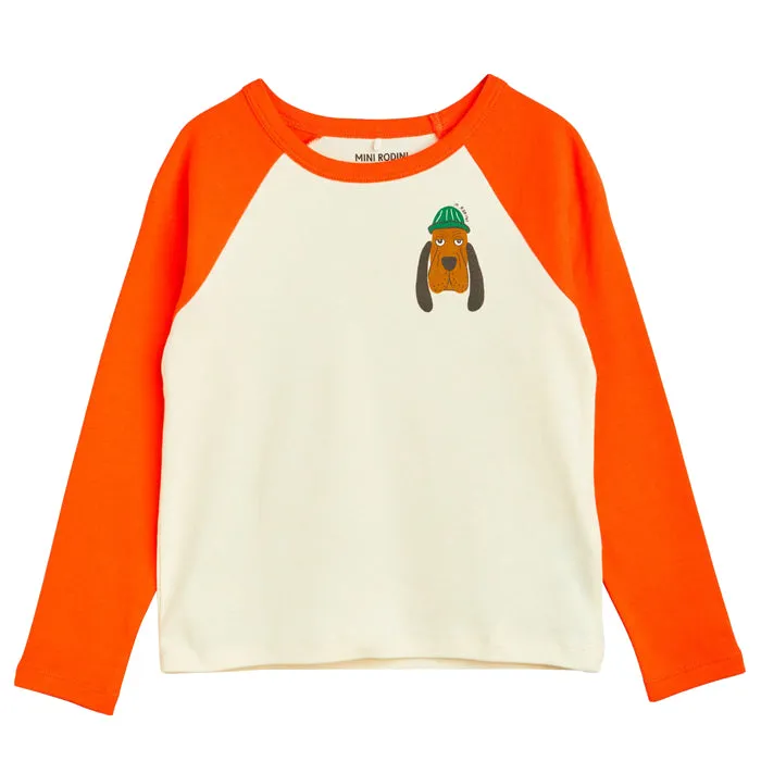 Mini Rodini Child Bloodhound Raglan T-shirt Red