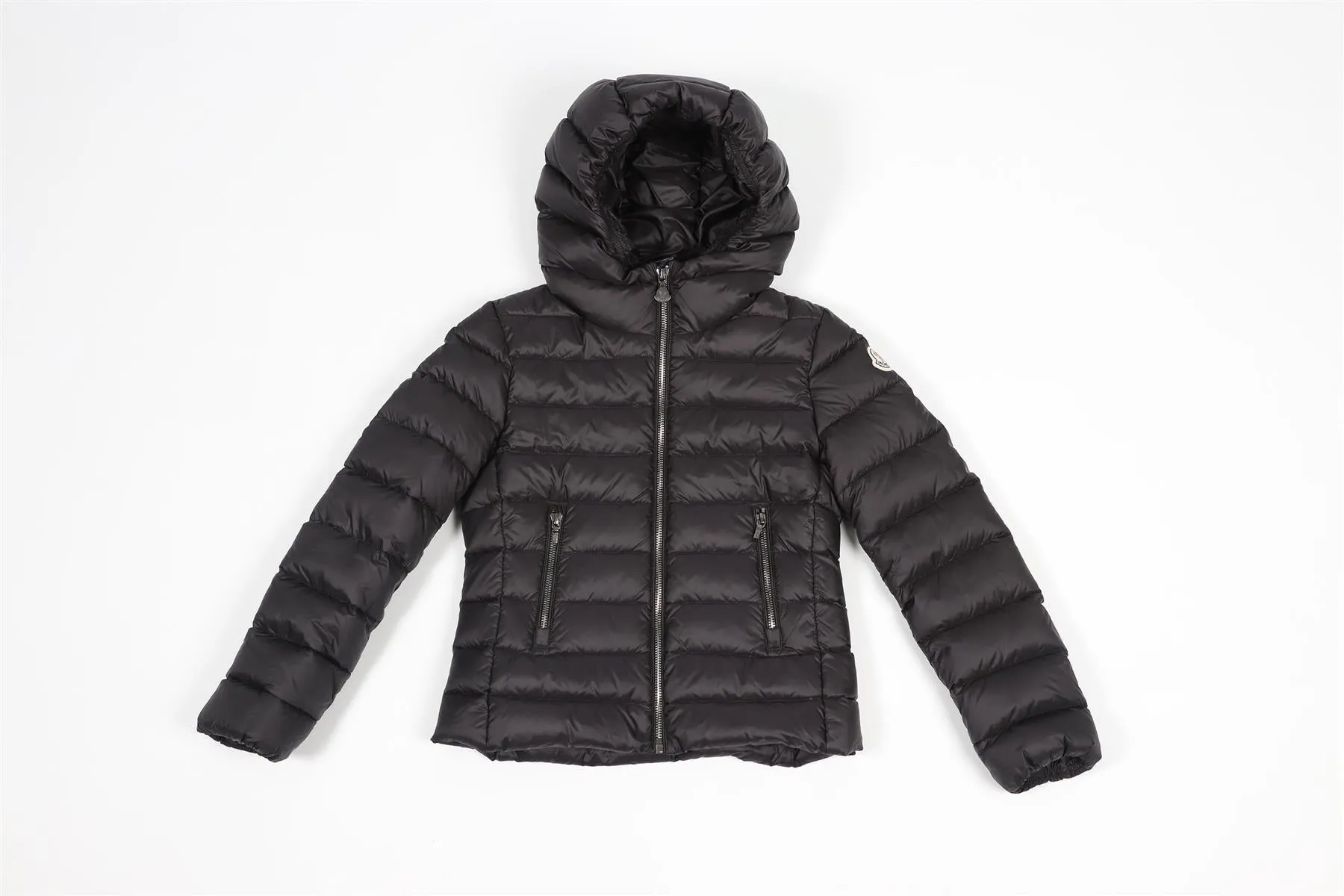 MONCLER BLACK KIDS BOYS PADDED DOWN JACKET 10 YEARS