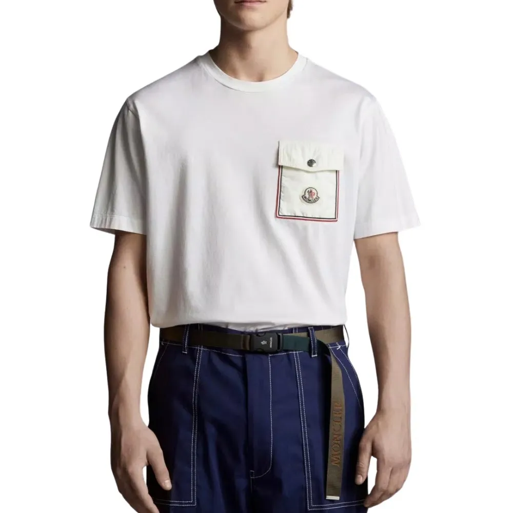 MONCLER  |Plain Short Sleeves Logo T-Shirts