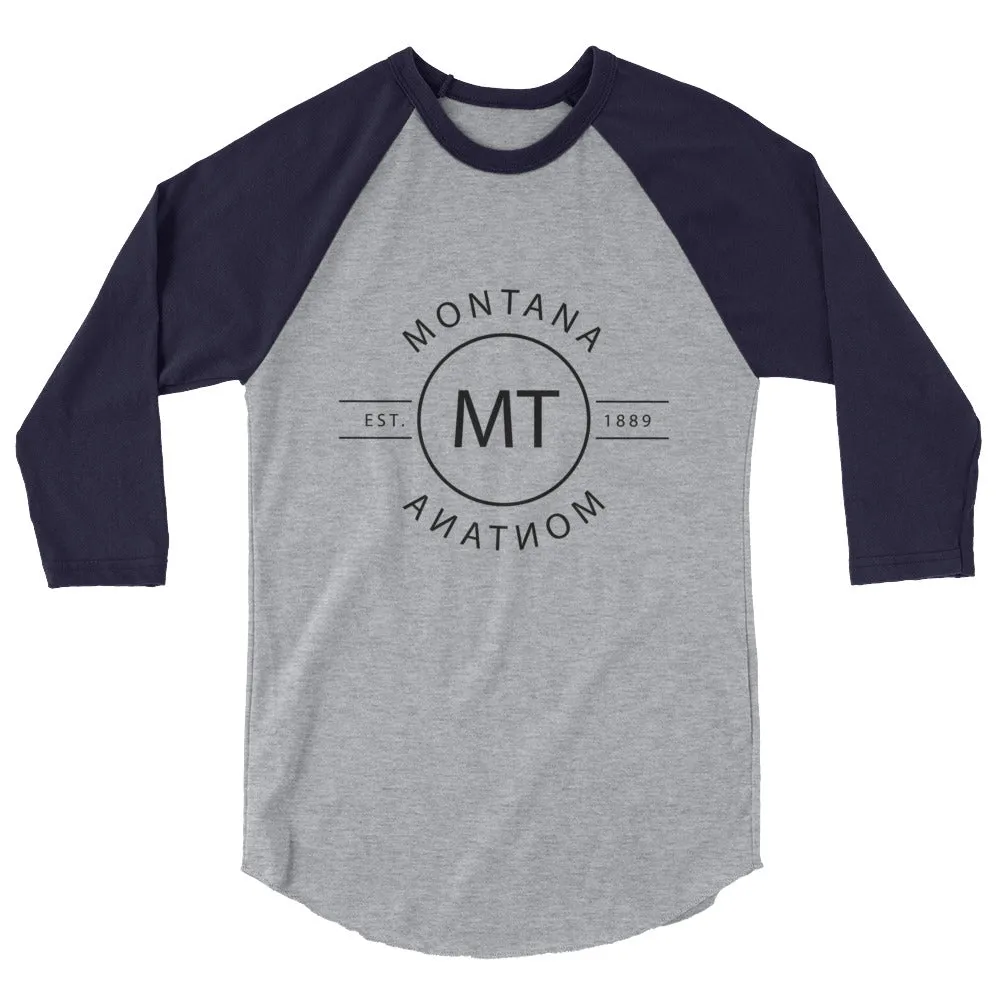 Montana - 3/4 Sleeve Raglan Shirt - Reflections