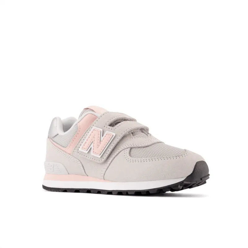 New Balance Youth Girls 574 Running Shoe - PV574EVK (Wide)