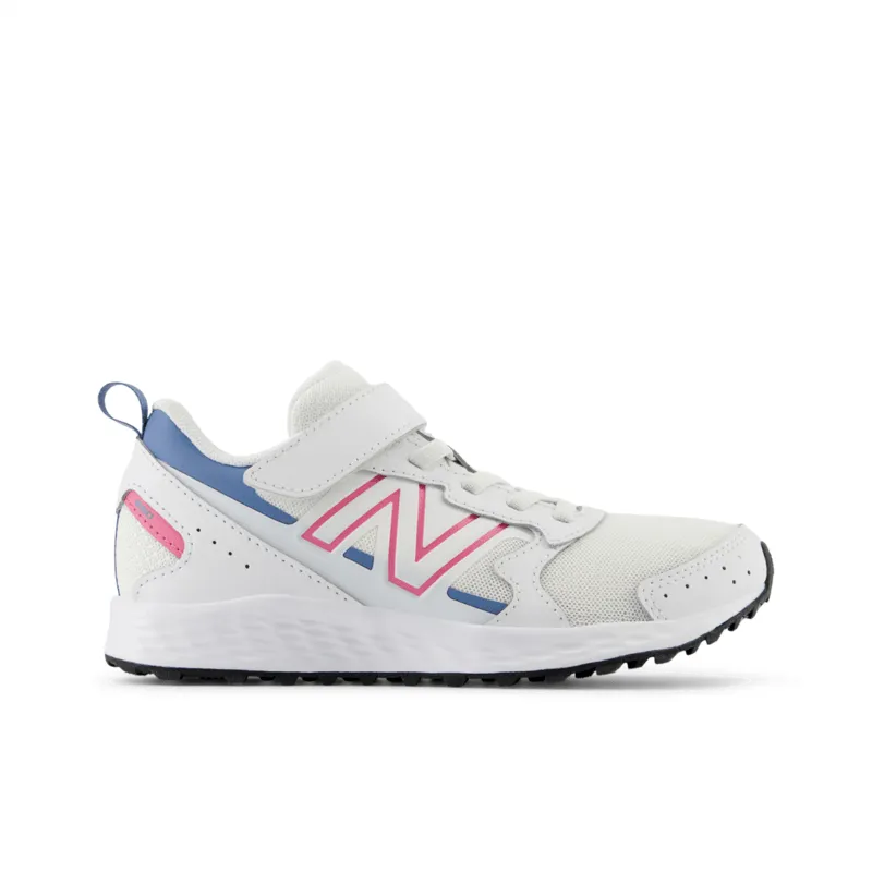 New Balance Youth Girls Fresh Foam 650 Bungee Lace with Top Strap - YT650WP1 (X-Wide)