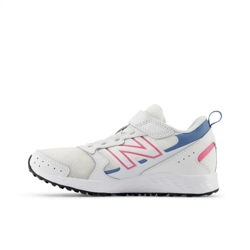 New Balance Youth Girls Fresh Foam 650 Bungee Lace with Top Strap - YT650WP1 (X-Wide)