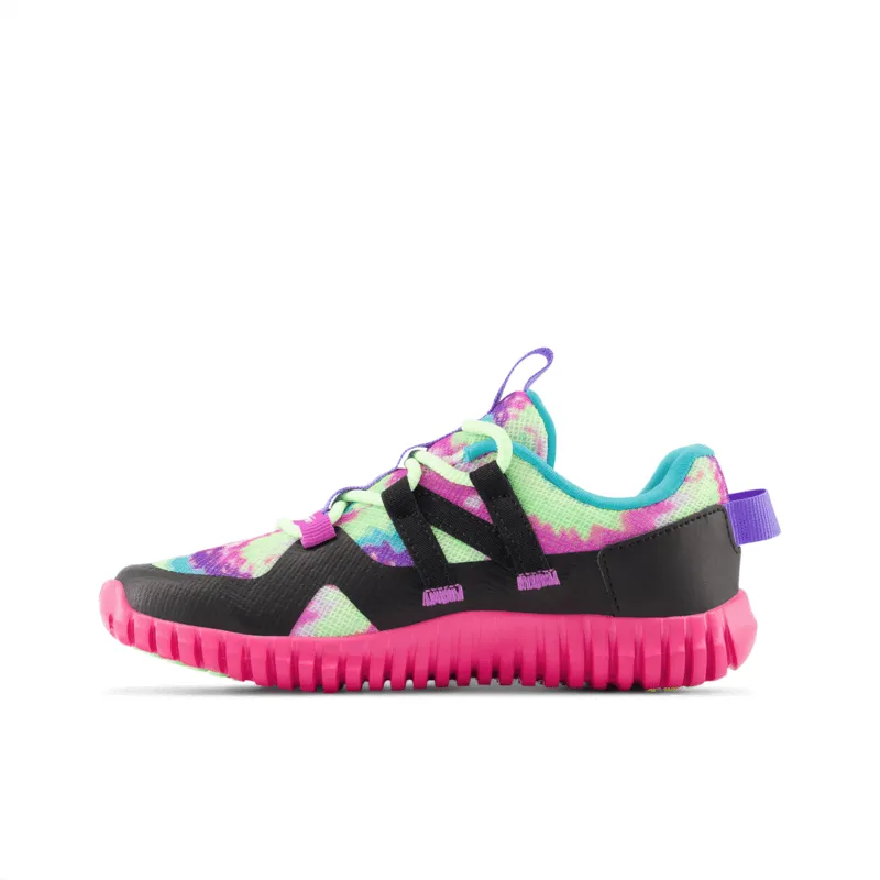 New Balance Youth Girls Playgruv V2 Bungee Running Shoe - PTPGRVSW