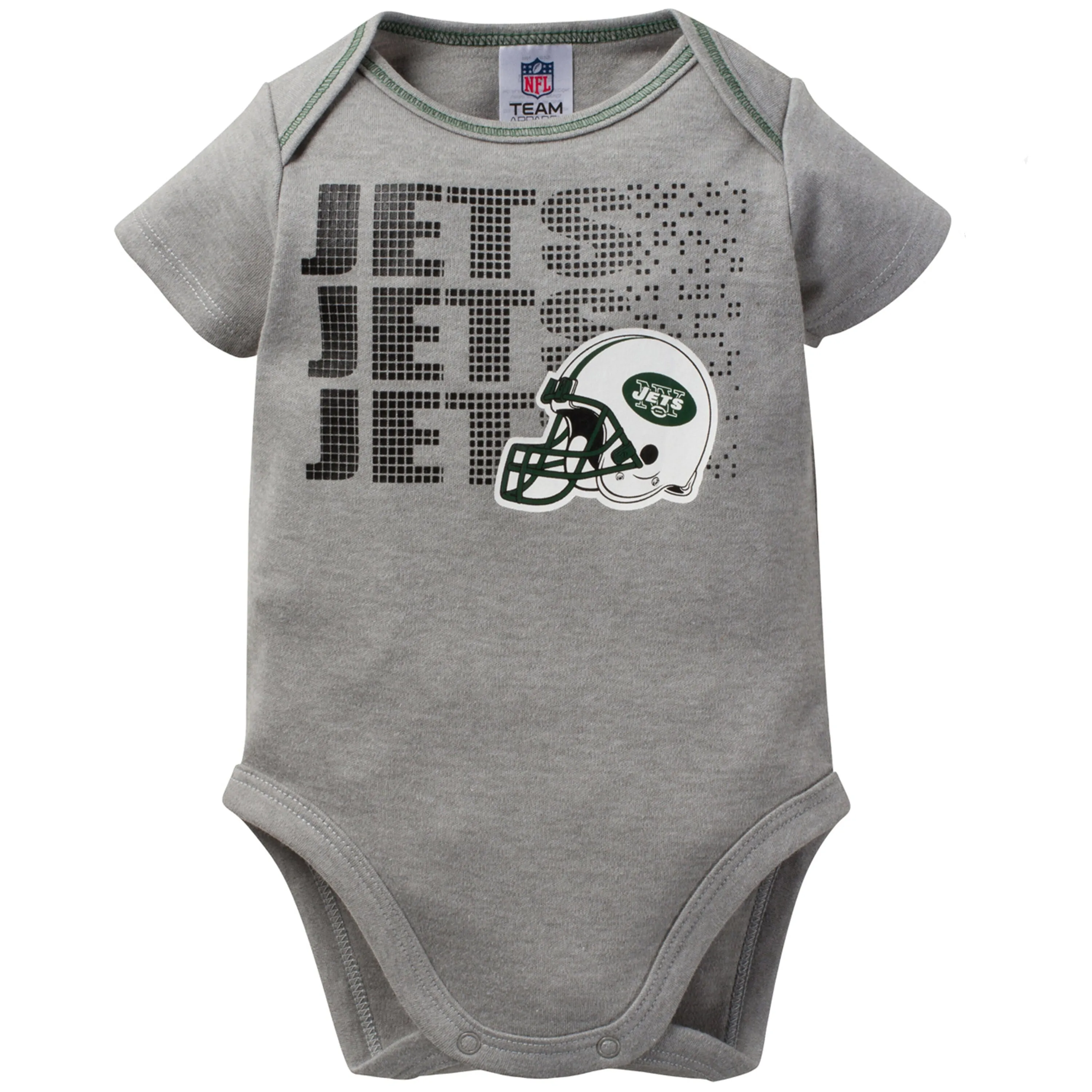 New York Jets Baby Boy 3-Pack Short Sleeve Bodysuits