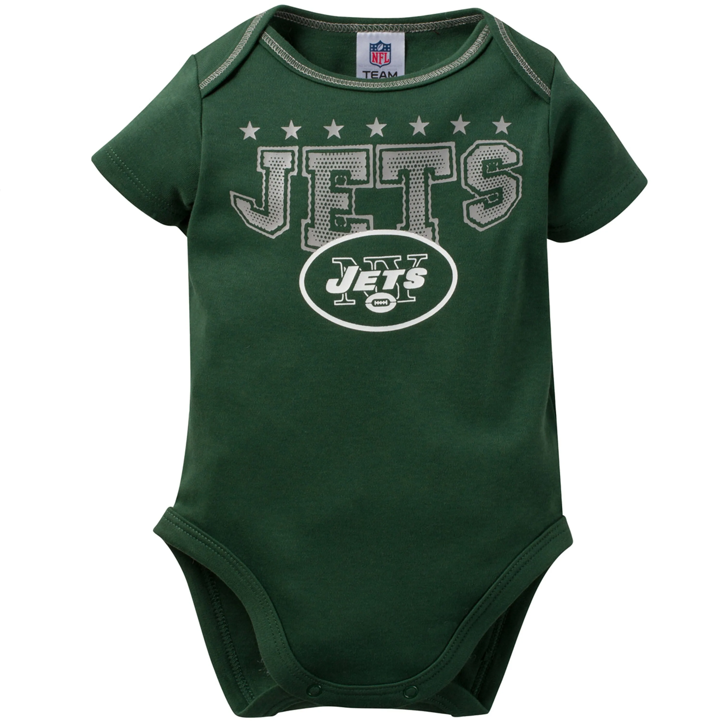 New York Jets Baby Boy 3-Pack Short Sleeve Bodysuits