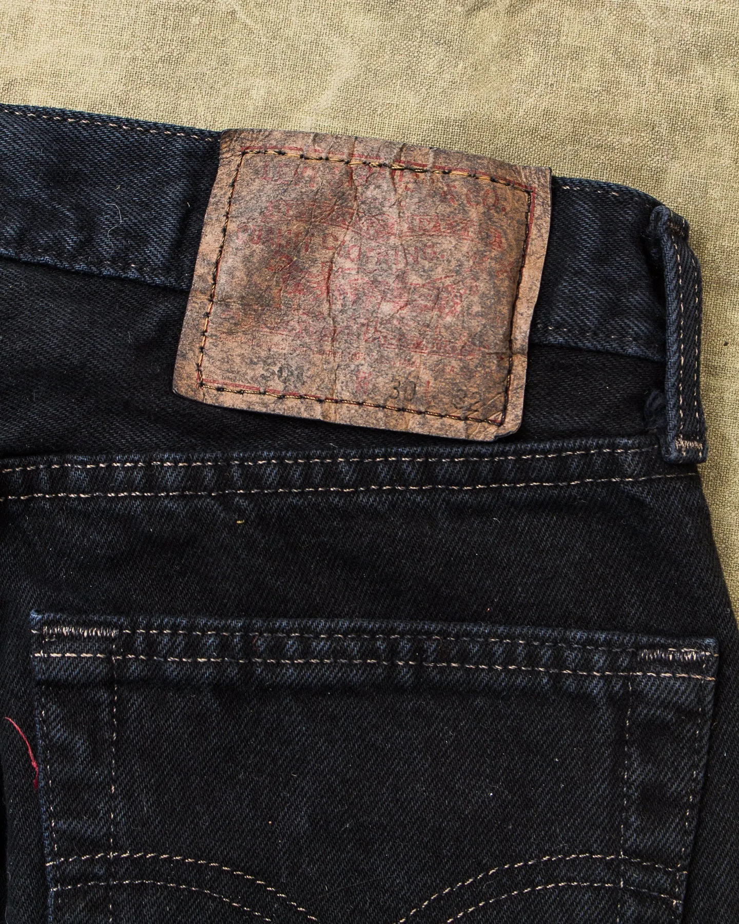 No. 25 Vintage 1990's Made in USA Black Levi's 501 Jeans W30/L32