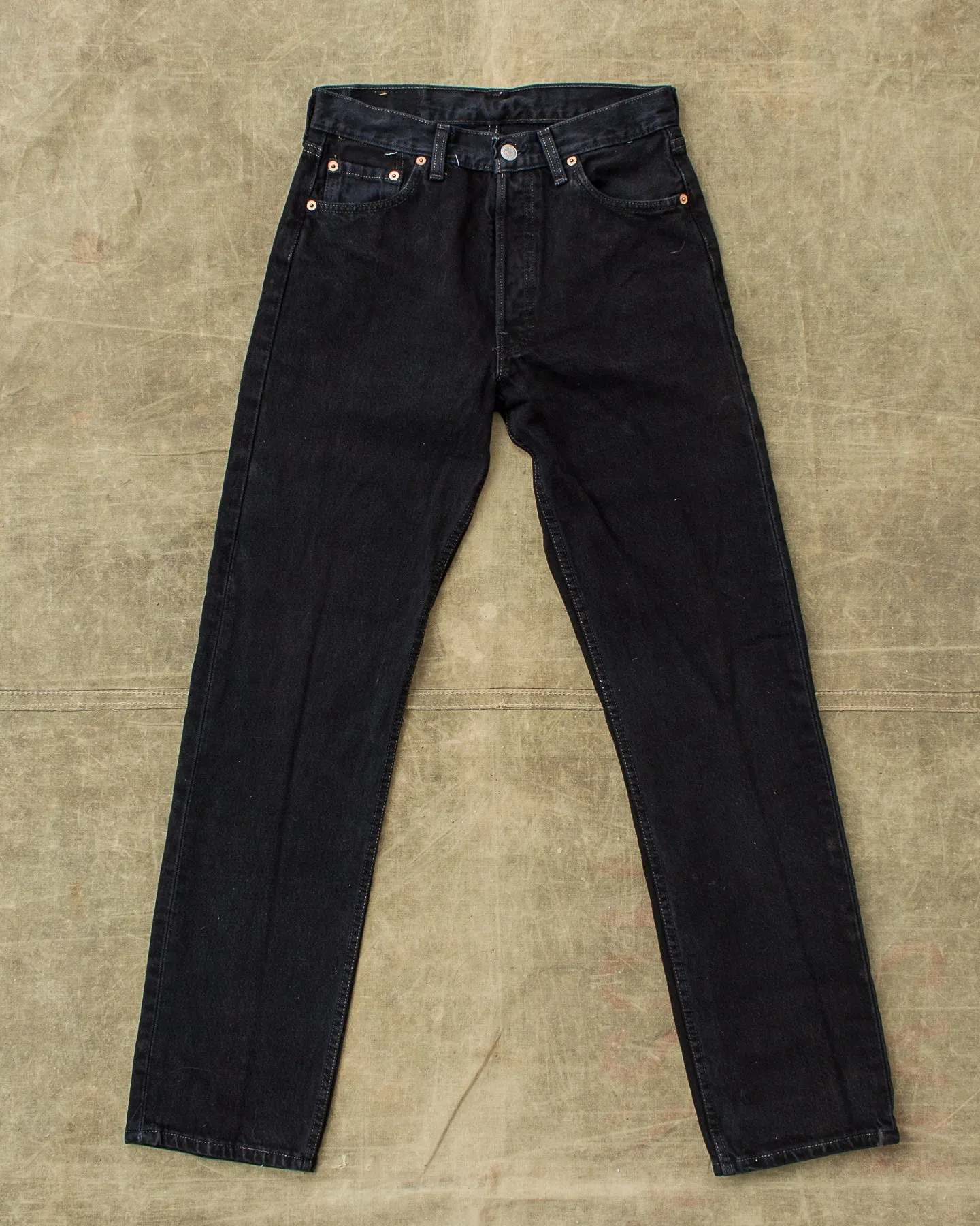 No. 25 Vintage 1990's Made in USA Black Levi's 501 Jeans W30/L32