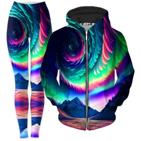 Northern Lights II Zip-Up Hoodie and Leggings Combo