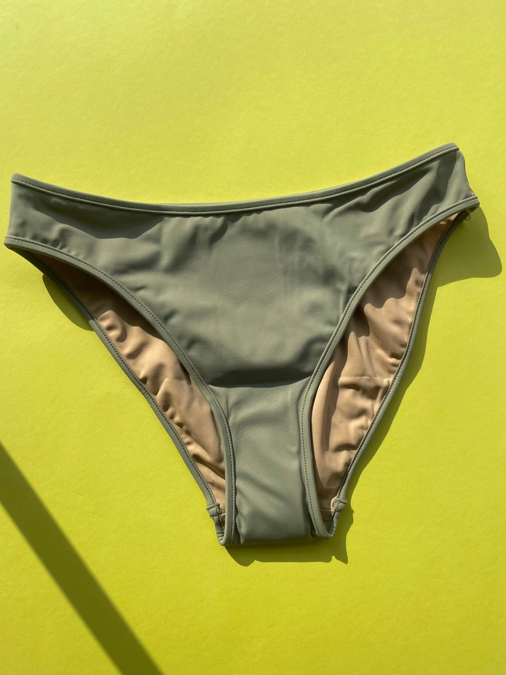 Nu Swim: Carly High Cut Bikini Bottom - Cactus