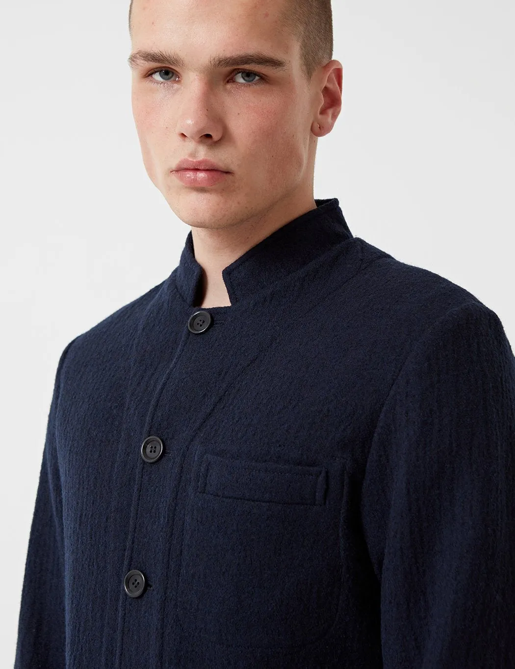 Oliver Spencer Coram Jacket (Wool) - Dexter Midnight Blue