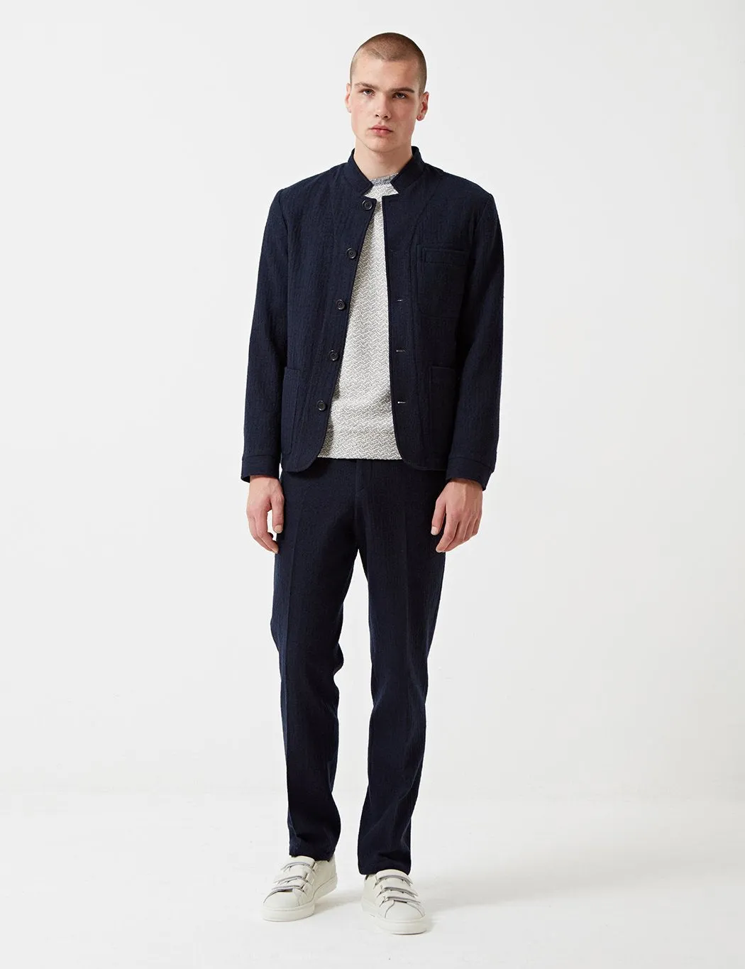 Oliver Spencer Coram Jacket (Wool) - Dexter Midnight Blue