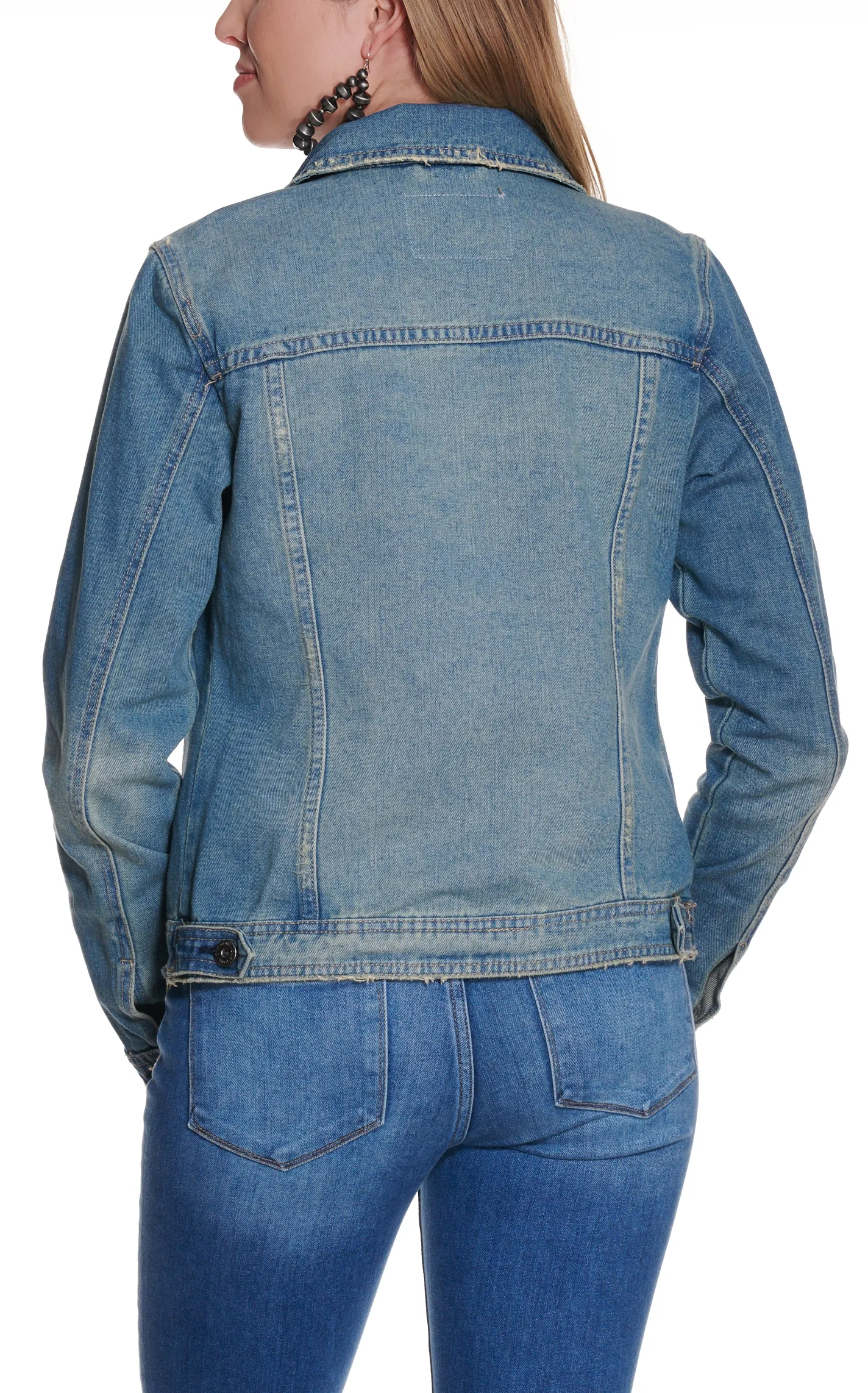 One5One Women's Antiqued Denim Jacket