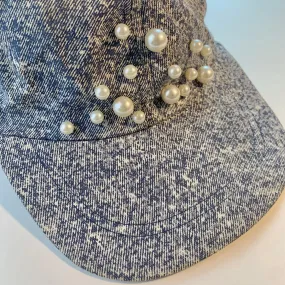 Pearl acid wash baseball hat