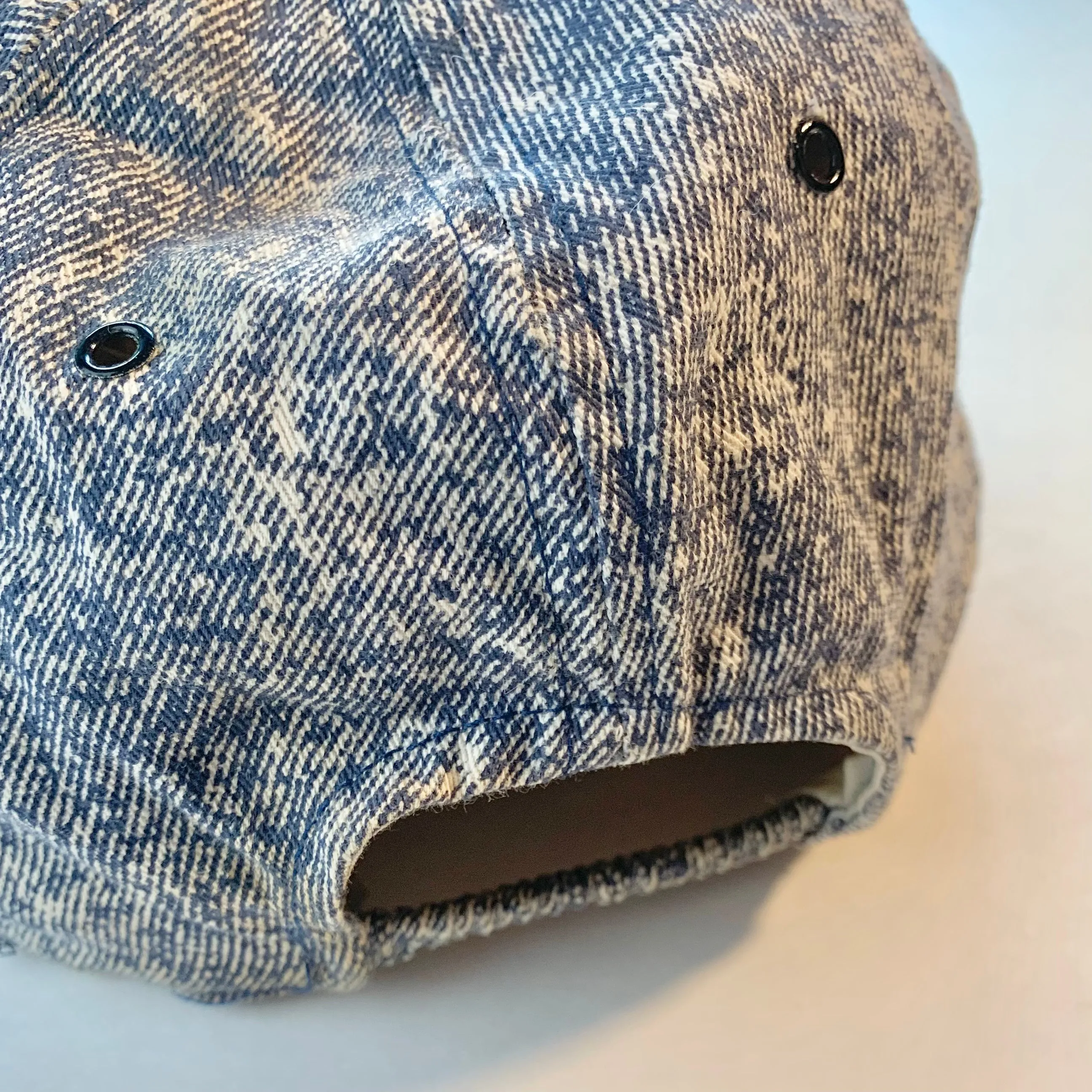 Pearl acid wash baseball hat