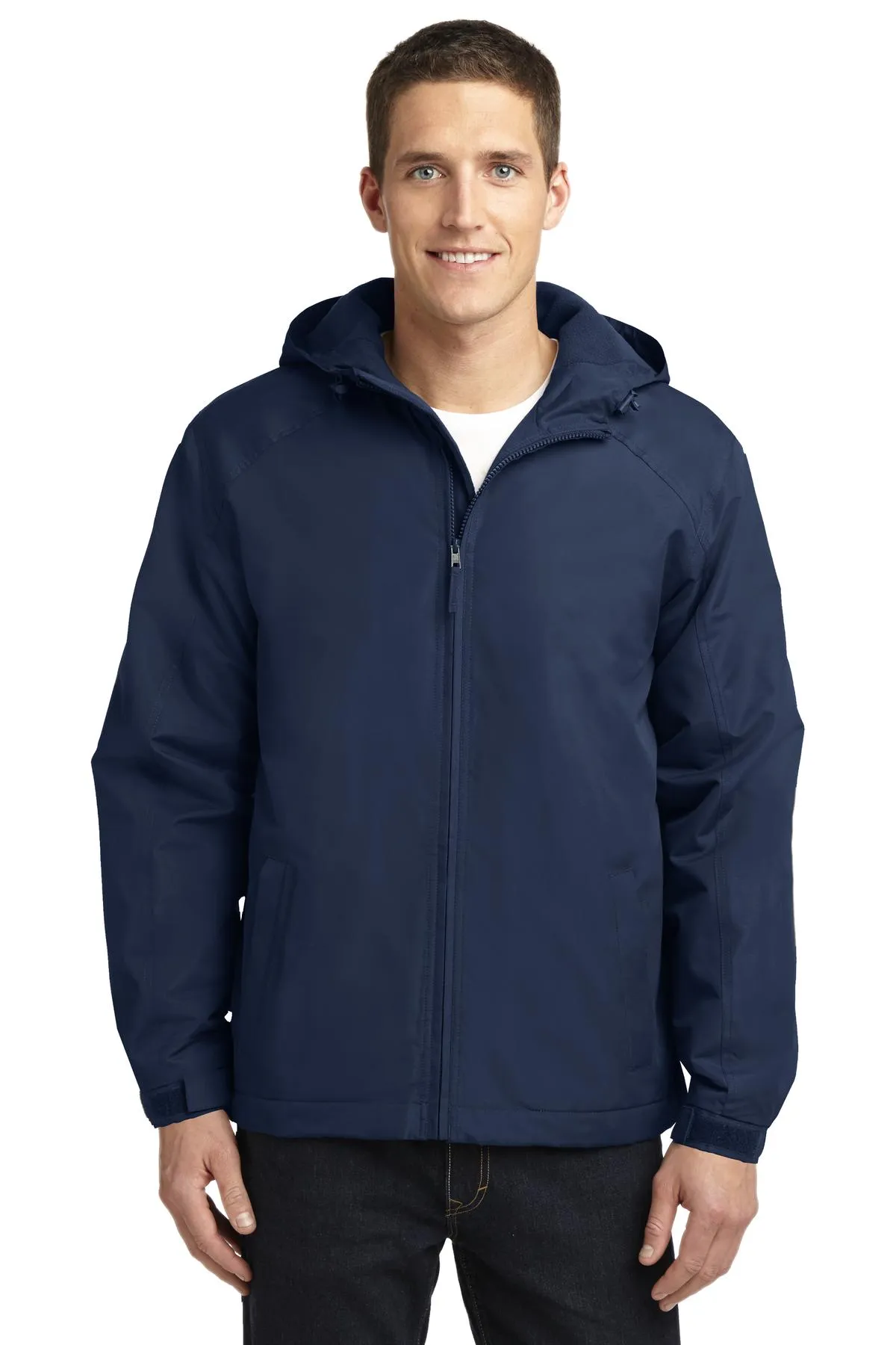 Port Authority Hooded Charger Jacket J327 True Navy