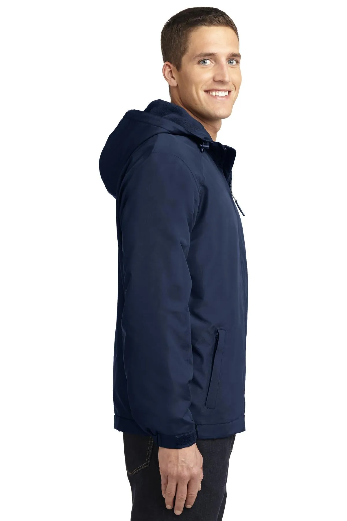 Port Authority Hooded Charger Jacket J327 True Navy