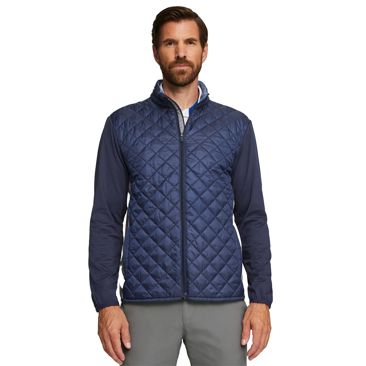 PUMA Men's Frost Quilted Full Zip Golf Jacket