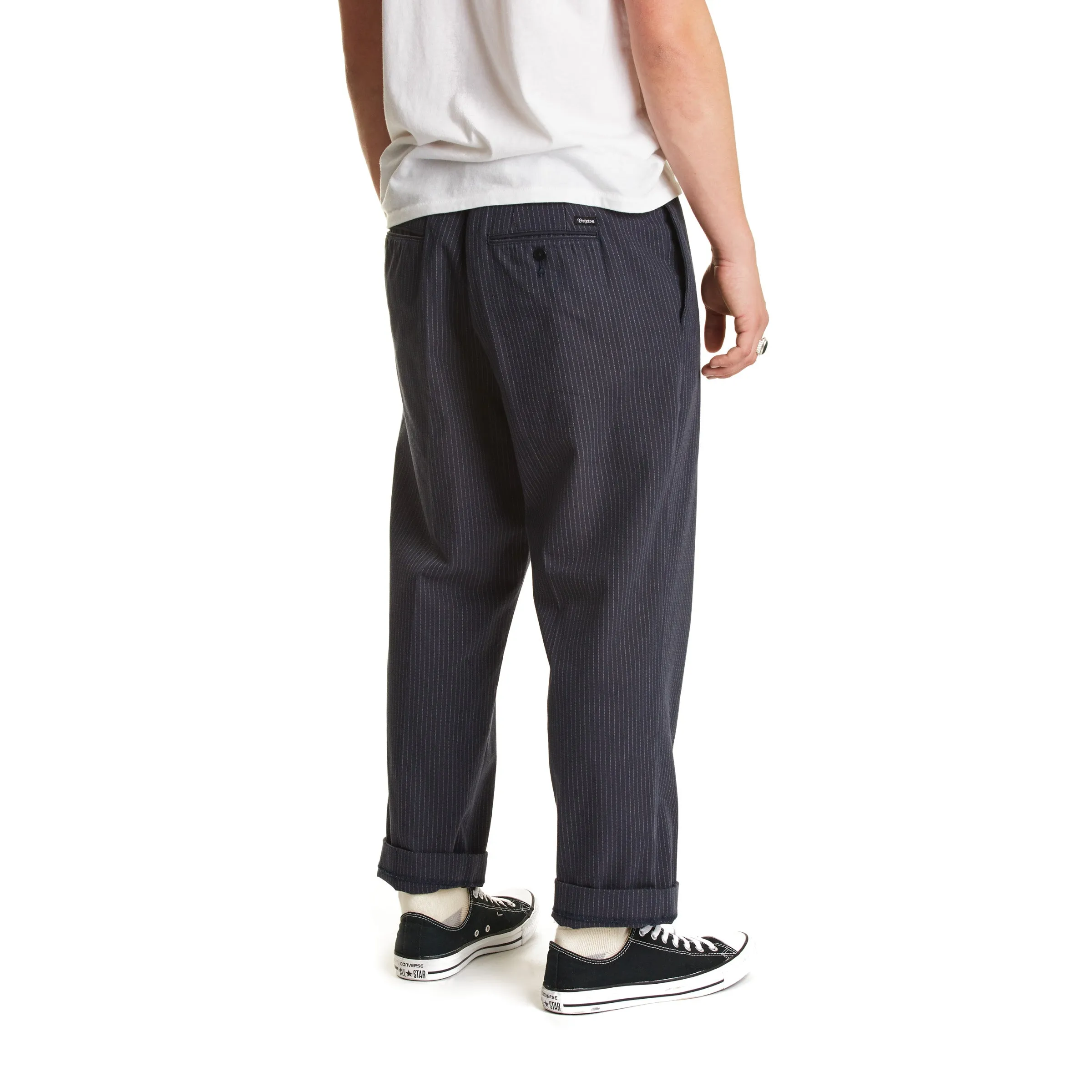 Regent Trouser Pant - Navy/Stripe