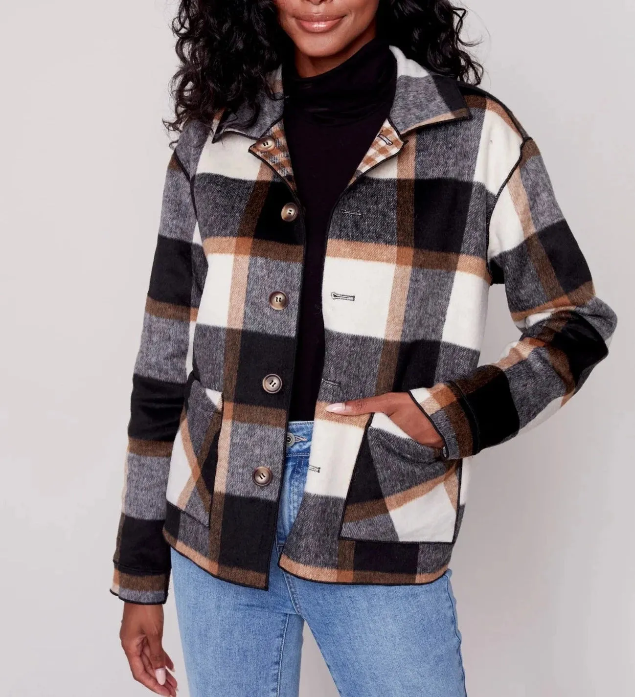 Reversible Plaid Jacket