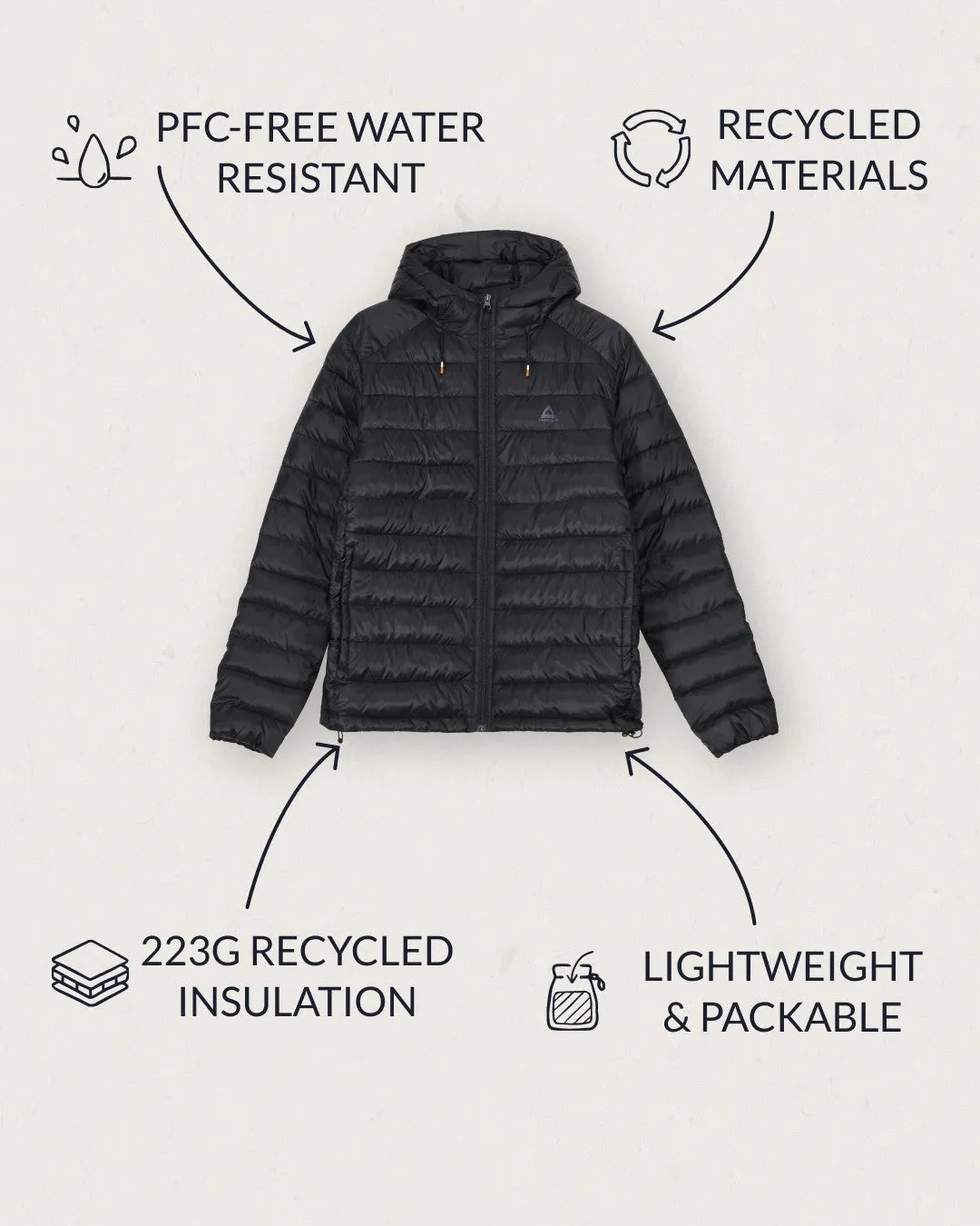 Roamer Recycled 2.0 Insulated Jacket - True Black