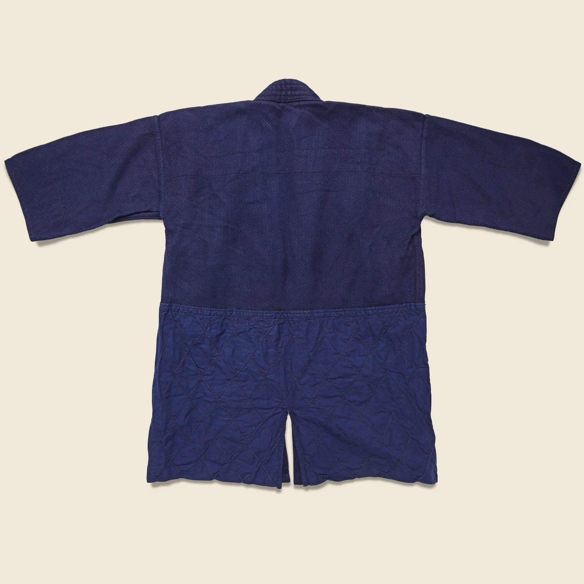 Sashiko Quilted Cow Boy Kendo Jacket - Dark Indigo