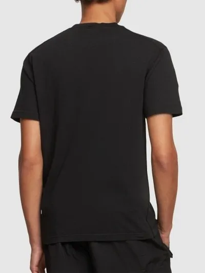 STONE ISLAND  |Crew Neck Cotton Short Sleeves Logo Crew Neck T-Shirts