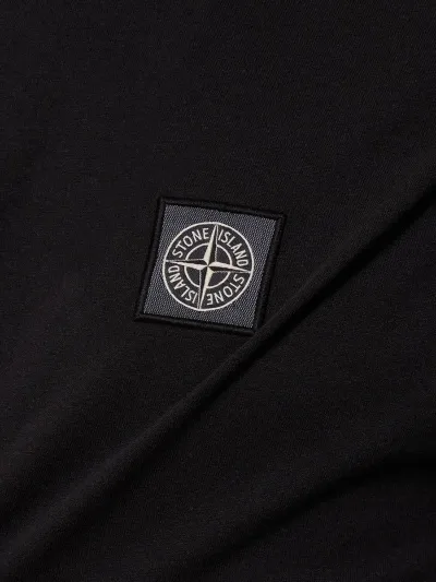 STONE ISLAND  |Crew Neck Cotton Short Sleeves Logo Crew Neck T-Shirts