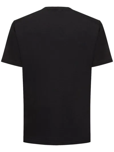 STONE ISLAND  |Crew Neck Cotton Short Sleeves Logo Crew Neck T-Shirts