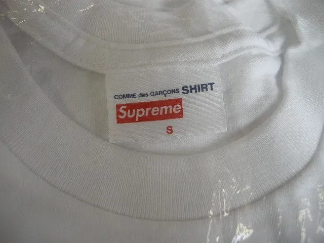 Supreme  |17SS◆Size S-M◆Supreme x COMME des GARCONS box logo tee White