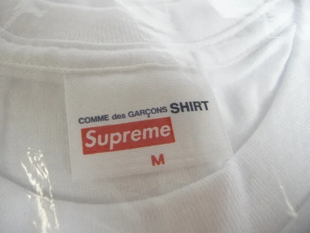 Supreme  |17SS◆Size S-M◆Supreme x COMME des GARCONS box logo tee White