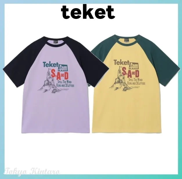 teket  |Unisex Street Style Short Sleeves Logo T-Shirts