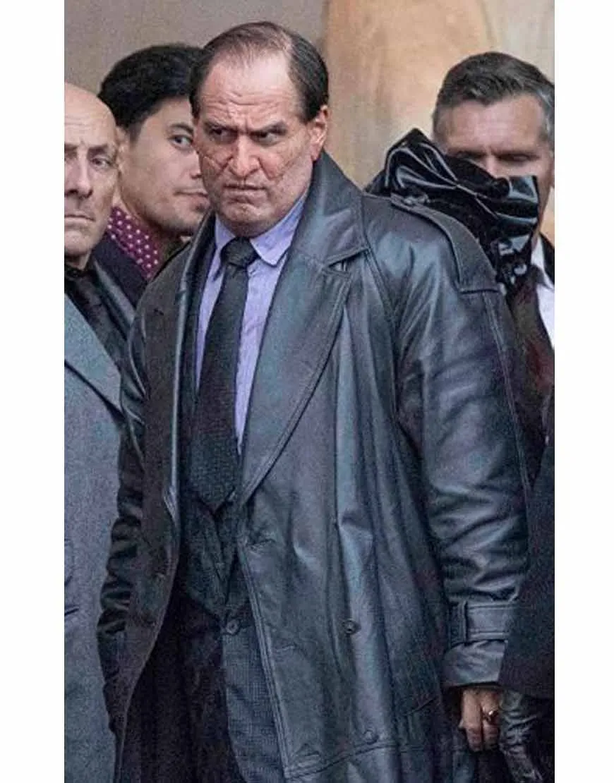 The Batman 2022 Colin Farrell Leather Coat | Ujackets.com - 40%Off