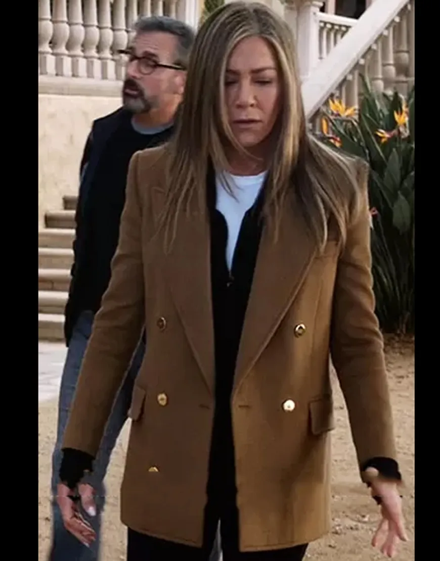 The Morning Show Jennifer Aniston Camel Coat | Alex Levy Brown Coat