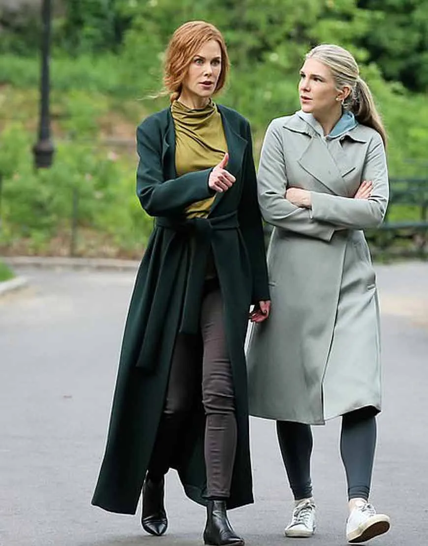 The Undoing Nicole Kidman Green Long Trench Coat | Ujackets.com